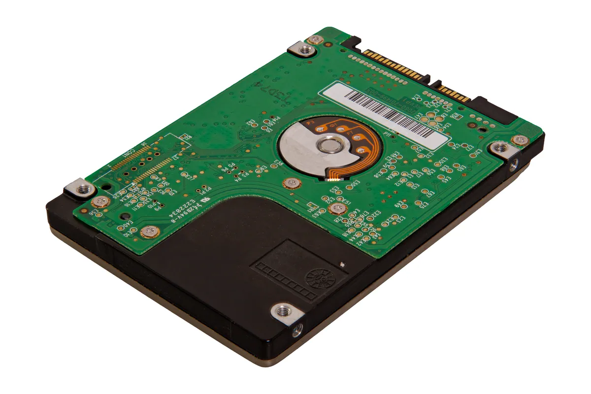 A laptop hard disk drive