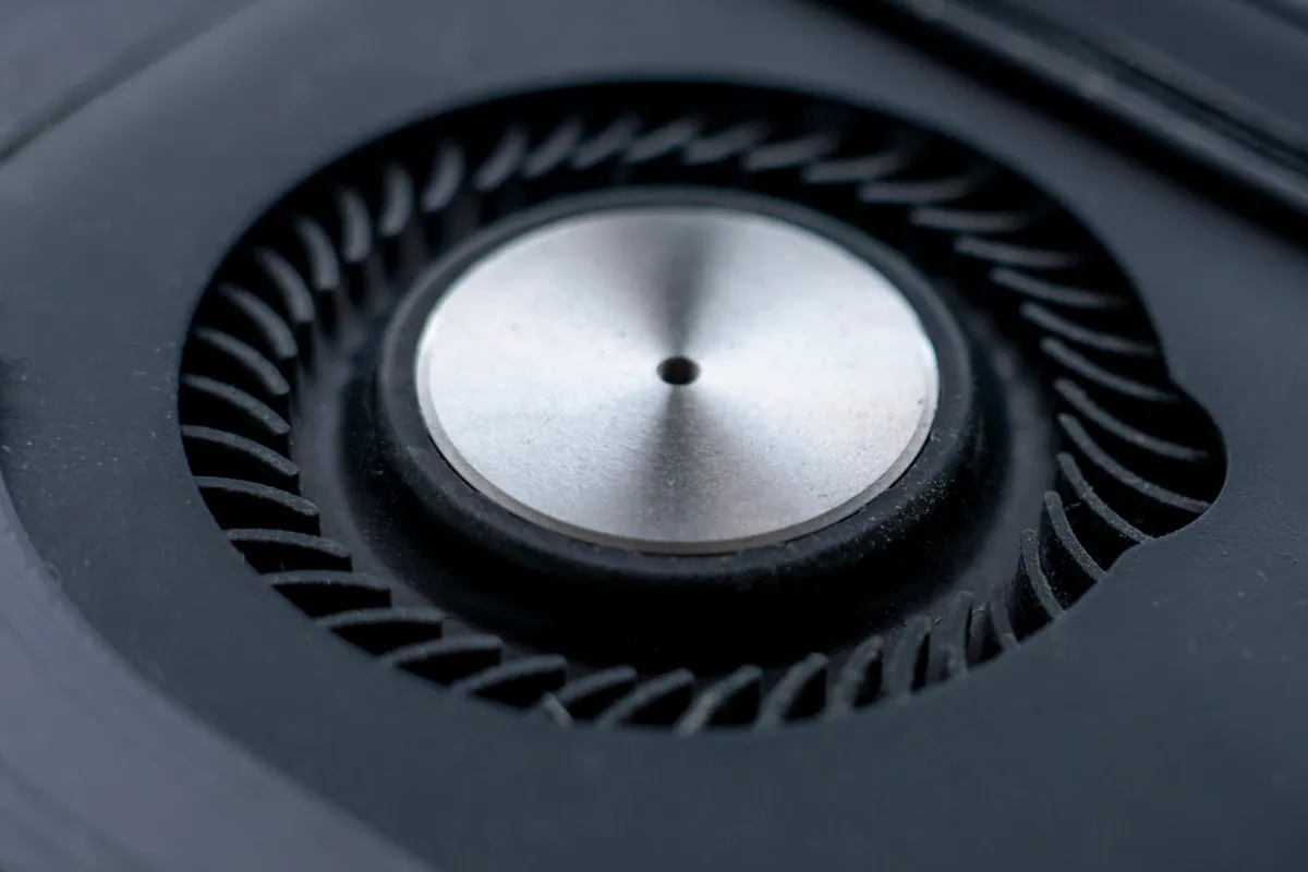 A computer cooling fan