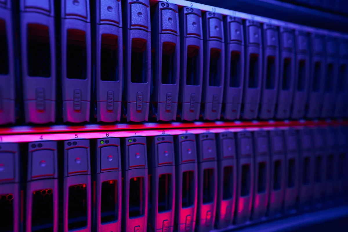 Networked storage in a data centre