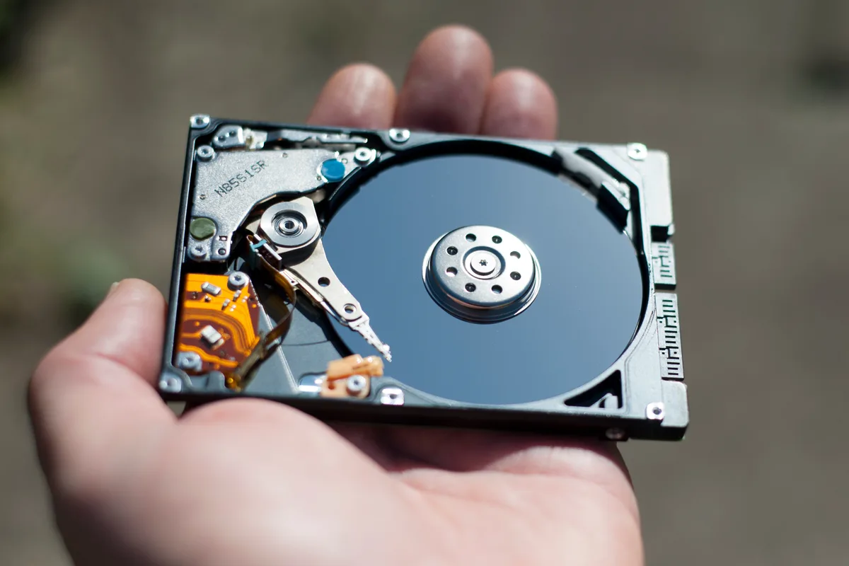 Hard drive SMART data showing early warning signs of failure